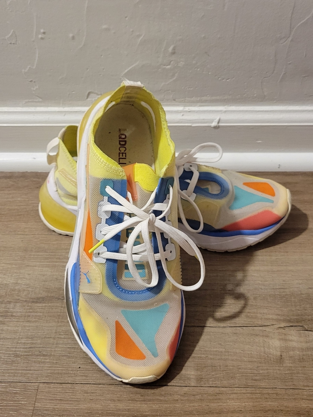 Puma Kids' Colorblock Running Sneakers - Yellow Multi